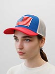 Бейсболка AMERICAN NEEDLE арт. 42960A-USA United States Valin (синий / красный)